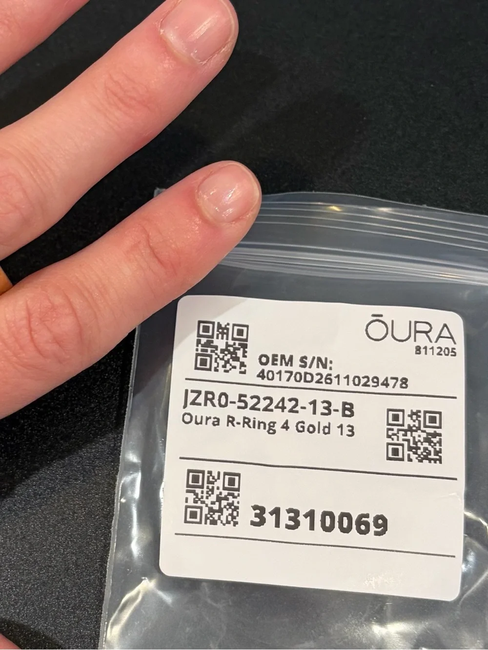 New Oura Ring 4 Gold - Size 13